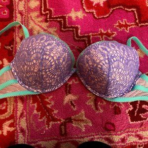 Victoria's Secret Demi Push-up bra purple/green